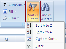 2 Cara Menampilkan Menu Sort & Filter Dalam Microsoft Excel